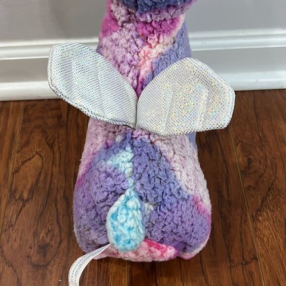 Walmart Tie Dye Flying Sparkly Wings Unicorn Llama 15” Tall Plush 12” Long - Picture 4 of 10